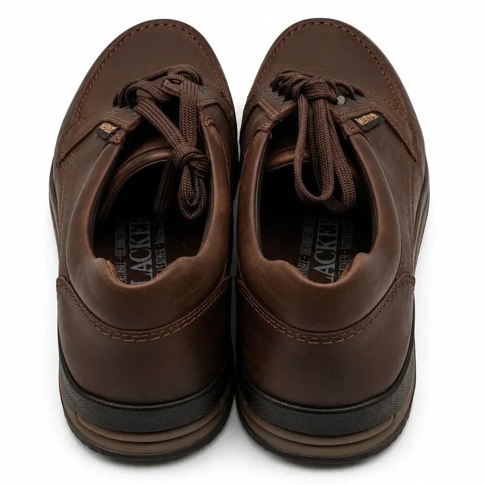 Mephisto Charles Dark Brown Grizzly Leather Derby Shoes Men’s US 10 EU 44